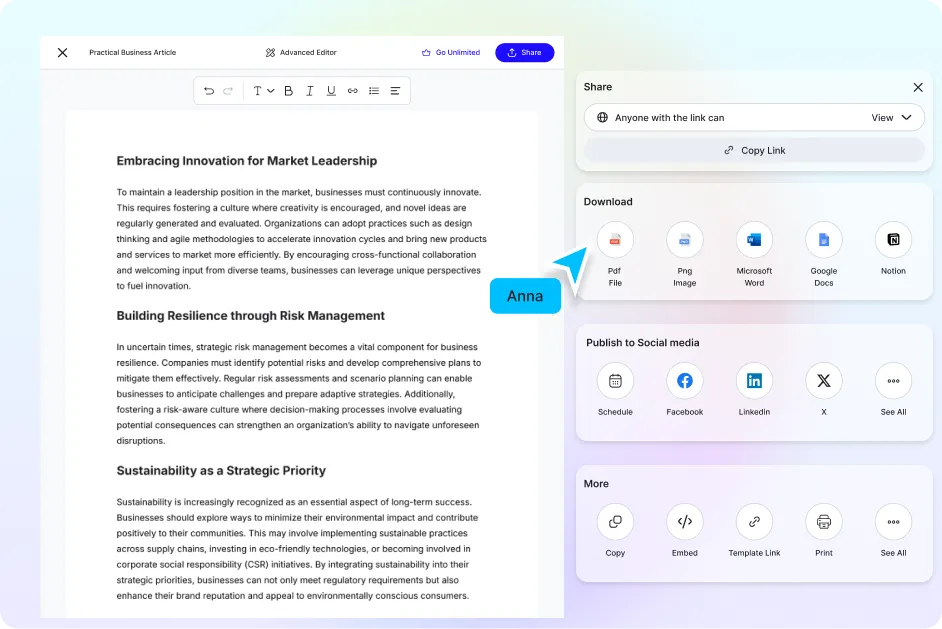 Free AI Business Article Generator, Free Business Article Maker Online